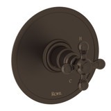 Arcana Pressure Balance Trim without Diverter - Tuscan Brass with Cross Handle | Model Number: AC110X-TCB - Product Knockout