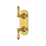 1/2" Thermostatic Trim With Diverter - Unlacquered Brass | Model Number: A4964LMULB
