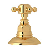 Deck Mount 3-Port 2 Direction Diverter - Italian Brass with Cross Handle | Model Number: A2716XMIB - Product Knockout
