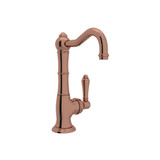 Cinquanta Single Hole Column Spout Kitchen Faucet - Rose Gold with Metal Lever Handle | Model Number: A3650LMRG-2 - Product Knockout