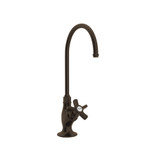 San Julio C-Spout Filter Faucet - Tuscan Brass with Five Spoke Cross Handle | Model Number: A1635XTCB-2 - Product Knockout