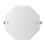 Deco Wall Mount 19 11/16 Inch Octagonal Mirror - Satin Nickel | Model Number: U.6981STN - Product Knockout