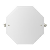 Deco Wall Mount 19 11/16 Inch Octagonal Mirror - Polished Nickel | Model Number: U.6981PN - Product Knockout