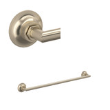 Graceline Wall Mount 24 Inch Single Towel Bar - Satin Nickel | Model Number: MBG1/24STN - Product Knockout