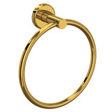 Lombardia Wall Mount Towel Ring - Unlacquered Brass | Model Number: LO4ULB - Product Knockout