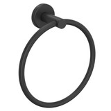 Lombardia Wall Mount Towel Ring - Matte Black | Model Number: LO4MB - Product Knockout