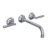 Graceline Wall Mount Tub Filler - Polished Chrome with Metal Lever Handle | Model Number: MB2037LMAPCTO - Product Knockout