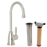 Gotham C-Spout Filter Faucet - Polished Nickel with Metal Lever Handle | Model Number: MBKIT7917LMPN-2 - Product Knockout