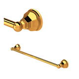 Palladian Wall Mount 24 Inch Single Towel Bar - Italian Brass | Model Number: A6886/24IB - Product Knockout
