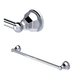Palladian Wall Mount 24 Inch Single Towel Bar - Polished Chrome | Model Number: A6886/24APC - Product Knockout