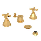 Palladian 5-Hole Bidet Faucet - Italian Brass with Cross Handle | Model Number: A1960XMIB - Product Knockout