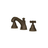 Palladian High Neck Widespread Bathroom Faucet - Tuscan Brass with Cross Handle | Model Number: A1908XMTCB-2 - Product Knockout