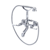 Palladian Exposed Tub Filler with Handshower - Polished Chrome with Metal Lever Handle | Model Number: A1901LMAPC - Product Knockout