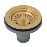 Manual Basket Strainer without Remote Pop-Up - Satin English Gold | Model Number: 735SEG - Product Knockout