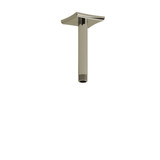 6 Inch Ceiling Mount Shower Arm With Square Escutcheon  - Polished Nickel | Model Number: 528PN - Product Knockout