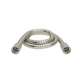 150 cm (59") Double Interlock Flexible Hose, Swivel And 2 Check Valves - Polished Nickel | Model Number: 7259PN