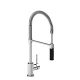 Bistro Pulldown Kitchen Faucet 1.5 GPM - Stainless and Black | Model Number: BI201SSBK-15 - Product Knockout