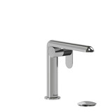 Ciclo Single Handle Lavatory Faucet  - Chrome and Black with Knurled Lever Handles | Model Number: CIS01KNCBK - Product Knockout