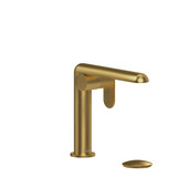 Ciclo Single Handle Lavatory Faucet  - Brushed Gold with Lined Lever Handles | Model Number: CIS01LNBG - Product Knockout
