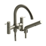 CS Exposed Tub Filler Without Risers - Brushed Nickel | Model Number: CS06BN