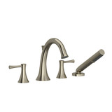 Edge™ 4-Hole Deck Mount Tub Filler - Brushed Nickel | Model Number: ED12LBN