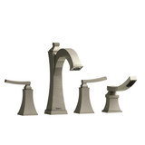 Eiffel 4-Hole Deck Mount Tub Filler  - Brushed Nickel with Lever Handles | Model Number: EF12LBN - Product Knockout