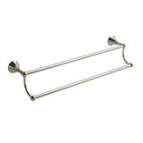 Hudson Double 24 Inch Towel Bar  - Polished Nickel | Model Number: HU6PN - Product Knockout