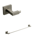 Kubik™ 24" Towel Bar - Brushed Nickel | Model Number: KS5BN
