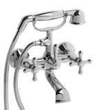 Classic Two Hole Tub Filler  - Chrome with Cross Handles | Model Number: MA06+C - Product Knockout