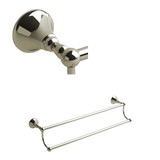 Momenti Double 24 Inch Towel Bar  - Polished Nickel | Model Number: MM6PN - Product Knockout