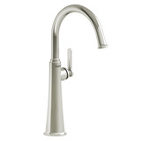 Momenti Single Handle Tall Lavatory Faucet with C-Spout 1.0 GPM - Polished Nickel with J-Shaped Handles | Model Number: MMRDL01JPN-10 - Product Knockout