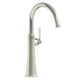 Momenti Single Handle Tall Lavatory Faucet with C-Spout 1.0 GPM - Polished Nickel with Lever Handles | Model Number: MMRDL01LPN-10 - Product Knockout