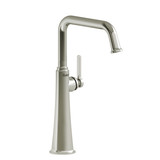 Momenti Single Handle Tall Lavatory Faucet with U-Spout  - Polished Nickel with Lever Handles | Model Number: MMSQL01LPN - Product Knockout