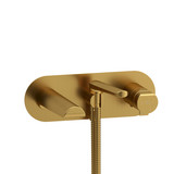 Parabola Wall Mount Tub Filler  - Brushed Gold | Model Number: PB21BG - Product Knockout