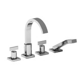 Profile 4-Hole Deck Mount Tub Filler  - Chrome | Model Number: PFTQ12TC - Product Knockout