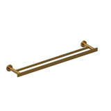 Paradox Double 24 Inch Towel Bar  - Brushed Gold | Model Number: PX6BG - Product Knockout