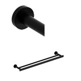 Paradox™ Double 24" Towel Bar - Black | Model Number: PX6BK