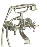 DISCONTINUED Retro™ Two Hole Tub Filler - Brushed Nickel | Model Number: RT06+BN