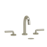 Riu Widespread Lavatory Faucet with C-Spout  - Polished Nickel with Lever Handles | Model Number: RU08LPN - Product Knockout