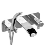 Salomé Wall Mount Tub Filler - Polished Nickel | Model Number: SA07PN - Product Knockout