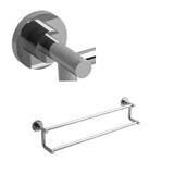 Star Double 24" Towel Bar - Chrome | Model Number: ST6C