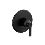 Momenti 1/2 Inch Pressure Balance Trim  - Black with J-Shaped Handles | Model Number: TMMRD51JBK - Product Knockout