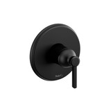 Momenti 1/2 Inch Pressure Balance Trim  - Black with Lever Handles | Model Number: TMMRD51LBK - Product Knockout