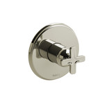 Momenti 1/2 Inch Pressure Balance Trim  - Polished Nickel with X-Shaped Handles | Model Number: TMMRD51XPN - Product Knockout