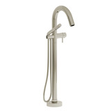 Pallace Single Hole Floor Mount Tub Filler Trim  - Polished Nickel | Model Number: TPA39PN - Product Knockout