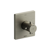 Pallace 1/2 Inch Thermostatic and Pressure Balance Trim with up to 3 Functions  - Brushed Nickel with Cross Handles | Model Number: TPATQ23+BN - Product Knockout