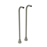 30 Inch Floor Mount Riser Pair  - Brushed Nickel | Model Number: TU33BN - Product Knockout