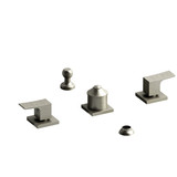 Zendo Two Handle Deck Mount Bidet  - Brushed Nickel | Model Number: ZO09BN - Product Knockout