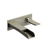 DISCONTINUED Zendo™ Wall Mount Lavatory Faucet With Trough - Brushed Nickel | Model Number: ZOOP11BN