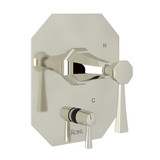 Deco Pressure Balance Trim with Diverter - Polished Nickel with Lever Handle | Model Number: U.5108NLS-PN - Product Knockout